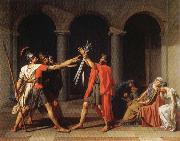 Jacques-Louis David THe Oath of the Horatii France oil painting artist